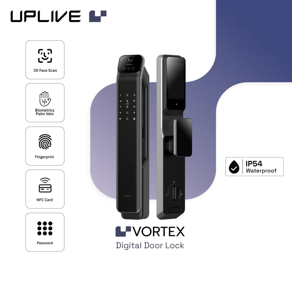 กลอนดิจิตอล UPLIVE VORTEX (712) สีดำ