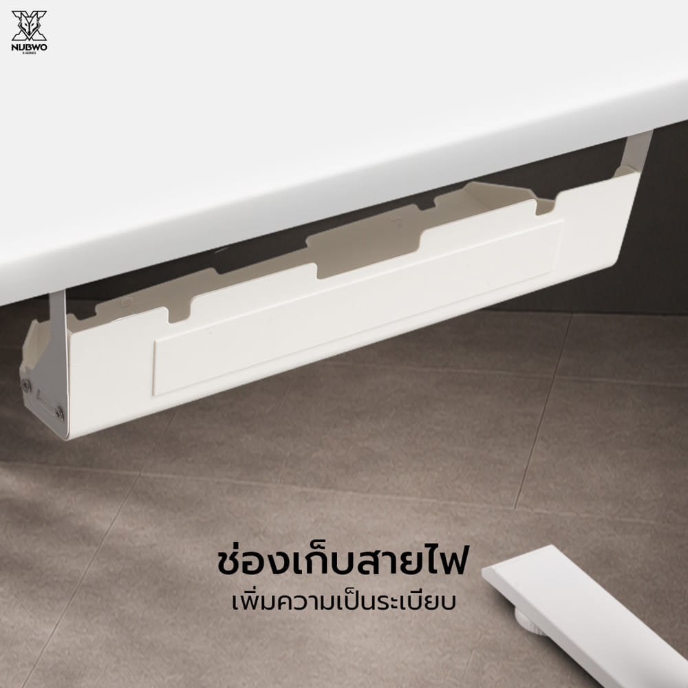 โต๊ะเกมมิ่งปรับระดับไฟฟ้า NUBWO NXGD996 100 ซม. สีดำ