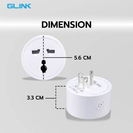 สมาร์ทปลั๊ก GLINK WIFI  GSH-SS16A  สีขาว_7