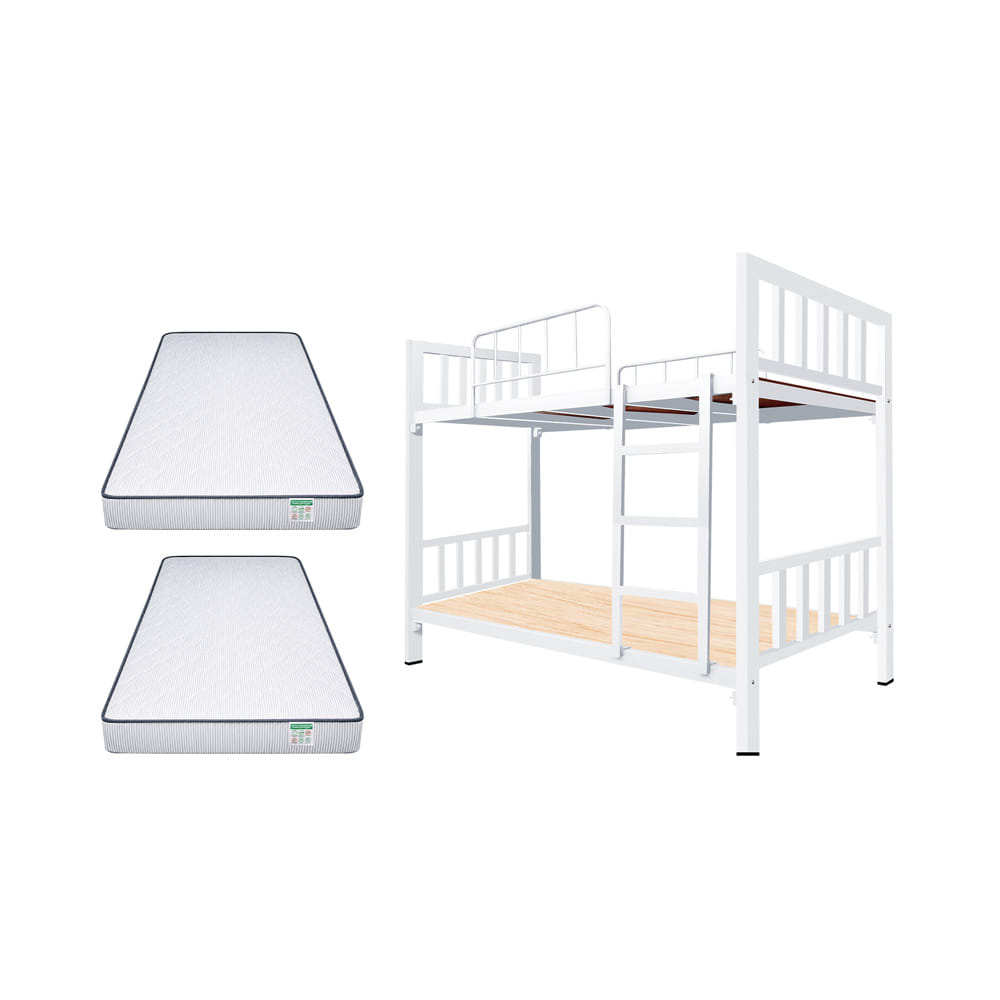เตียงเหล็ก 2 ชั้น THAIBULL ST2FTN4-90W(SFPE) สีขาว