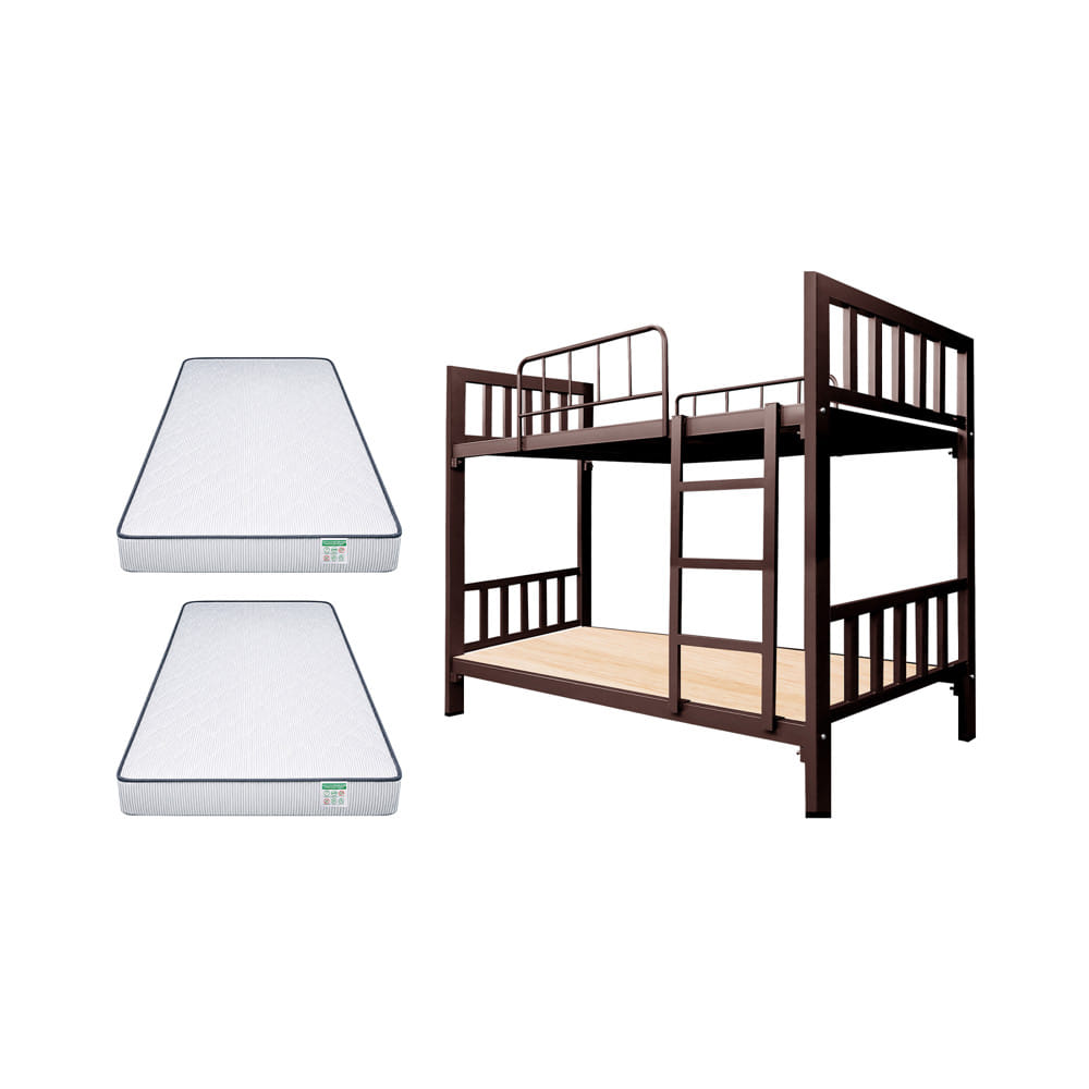 เตียงเหล็ก 2 ชั้น THABULL ST2FTN4-90W(SFPE) สีน้ำตาล