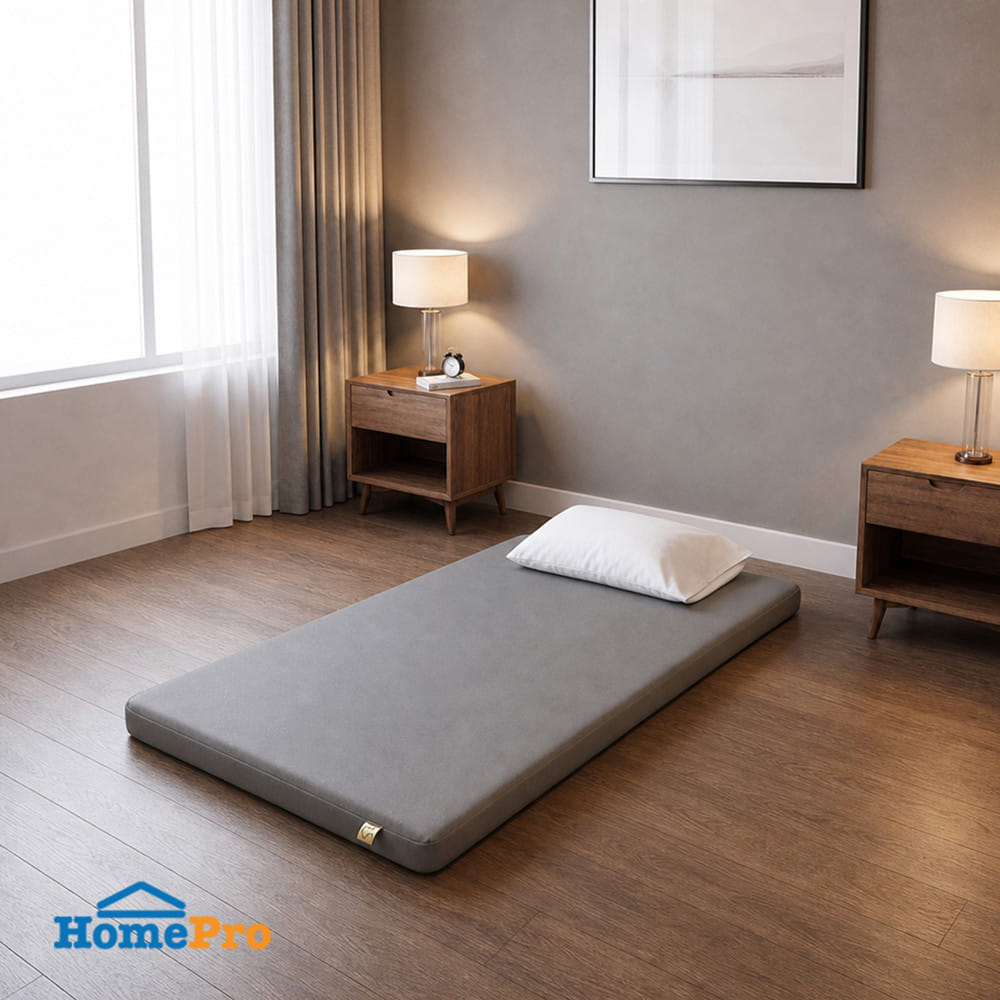 แผ่นรองนอน 3 ฟุต  HOME LIVING STYLE MELLOW สี GREY