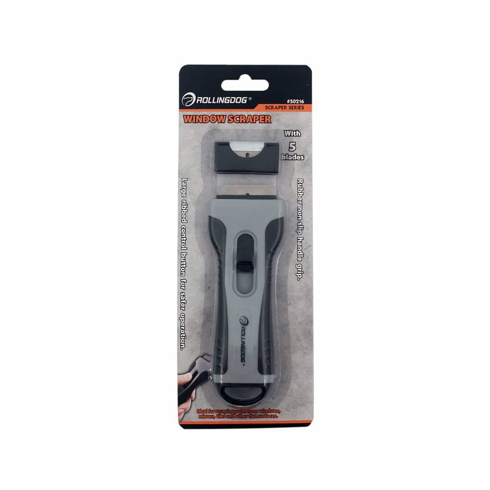 เหล็กขูดกระจกพร้อมใบมีด 5 ชิ้น ROLLINGDOG 50216