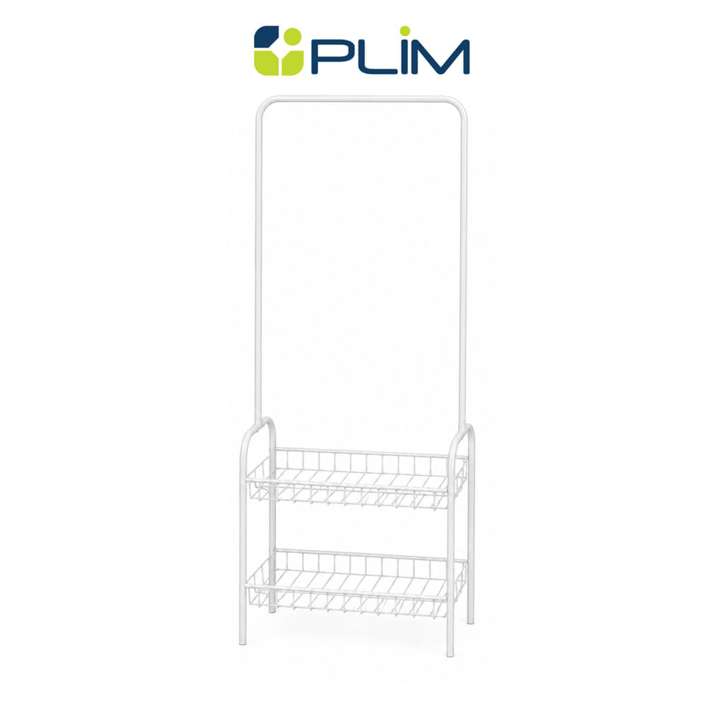 ราวแขวนผ้า PLIM DOUBLE RACK 64 ซม. สีขาว
