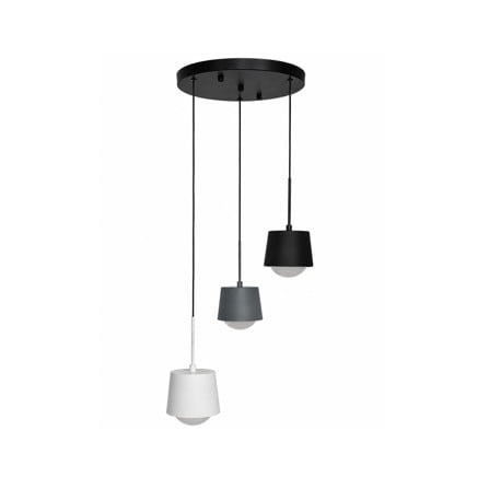 ไฟช่อ LED CARINI MD P251206 8 วัตต์ DAYLIGHT/COOL WHITE/WARM WHITE สีขาว/เทา/ดำ 3 หัว_0
