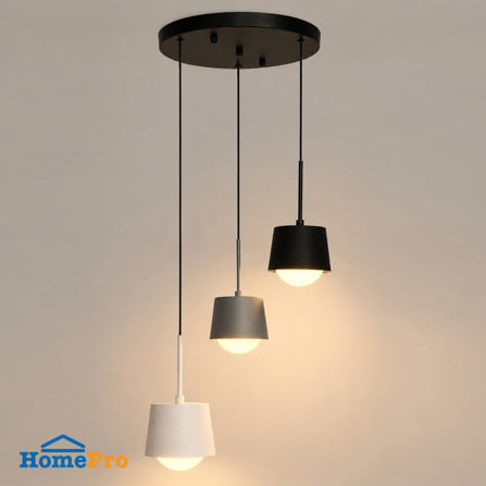 ไฟช่อ LED CARINI MD P251206 8 วัตต์ DAYLIGHT/COOL WHITE/WARM WHITE สีขาว/เทา/ดำ 3 หัว_3