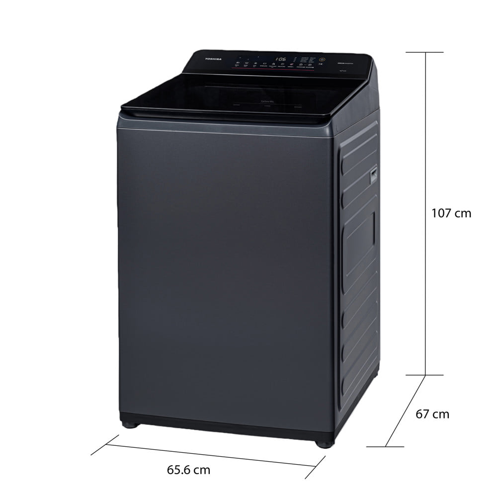 เครื่องซักผ้าฝาบน TOSHIBA AW-T26D2200YT(MG) 21 กก. อินเวอร์เตอร์ สีเทา