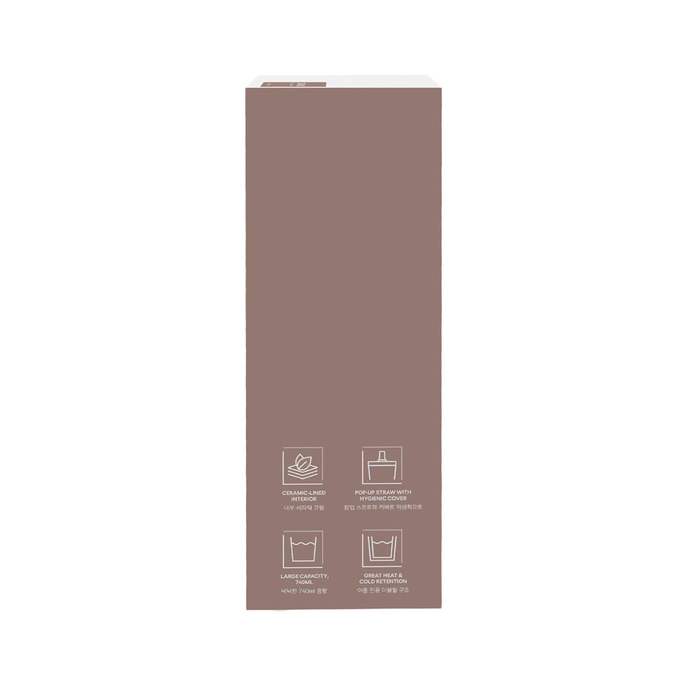 กระติกสุญญากาศ 0.74 ลิตร LOCKNLOCK LNL4156 สีน้ำตาล