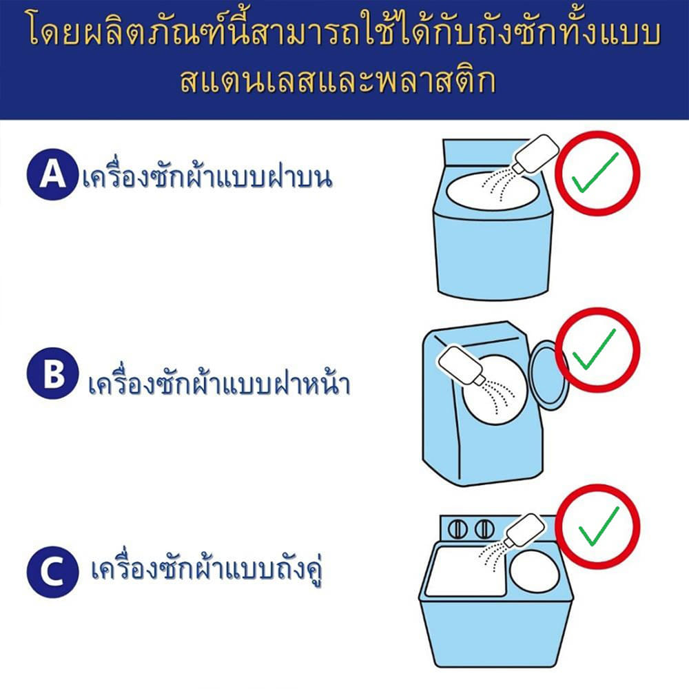 น้ำยาทำความสะอาดเครื่องซักผ้า SHALDAN SENJORIKI 550 มล. (แพ็ก 2 ชิ้น)