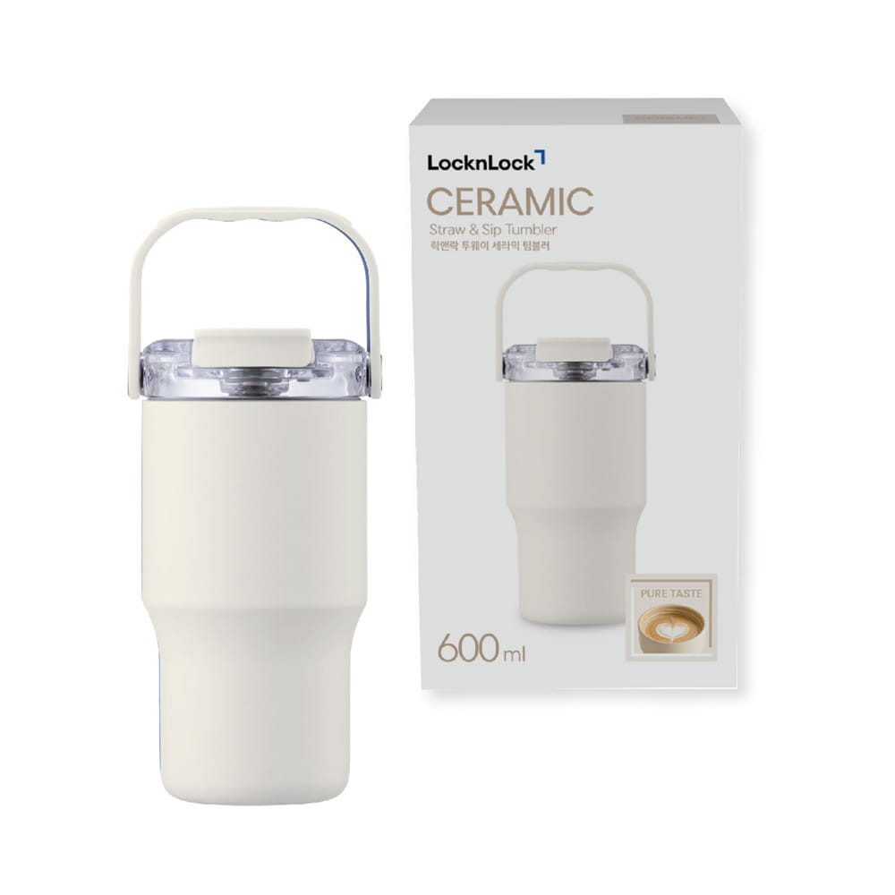 กระติกสุญญากาศ 0.6 ลิตร LOCKNLOCK LNL4430 สีครีม