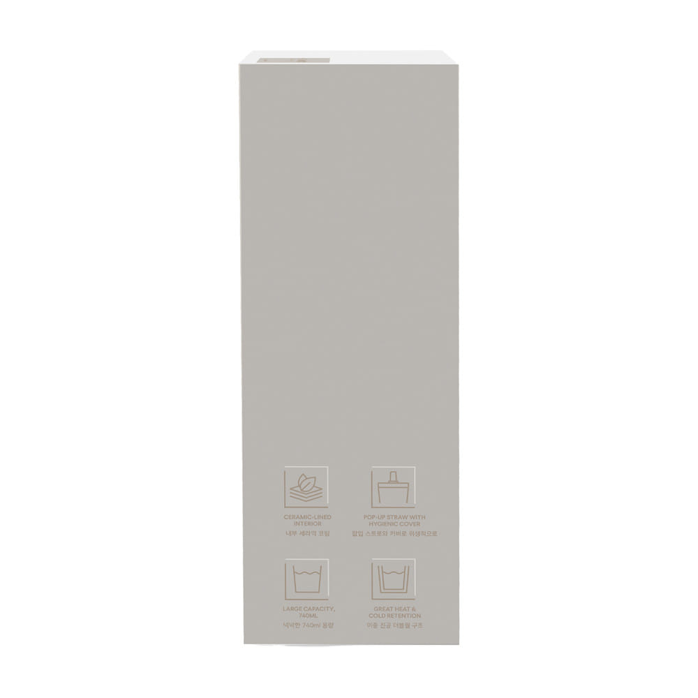 กระติกสุญญากาศ 0.74 ลิตร LOCKNLOCK LNL4156 สีครีม