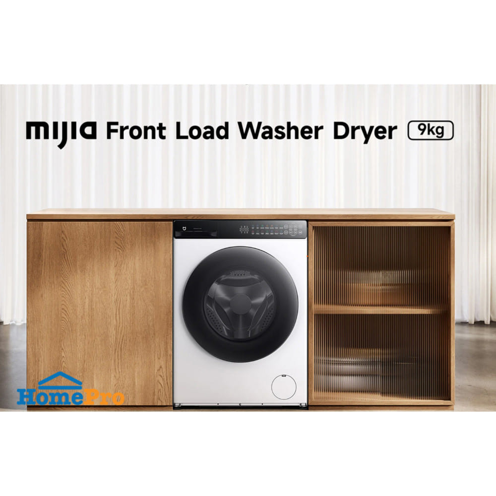 เครื่องซักอบผ้าฝาหน้า XIAOMI WD090MJA08TH 9/6กก. อินเวอร์เตอร์ สีขาว
