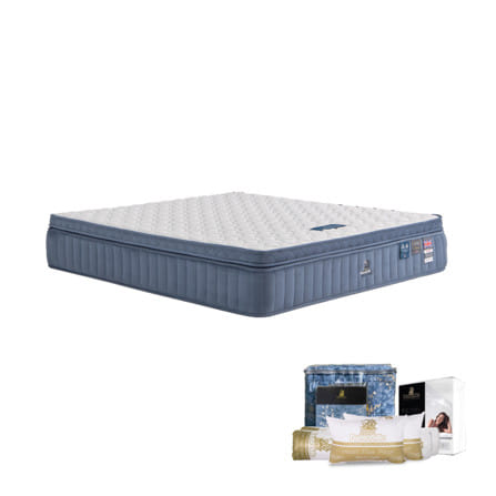 ที่นอนสปริง 5 ฟุต DUNLOPILLO DREAM POWER II (พร้อมชุดเครื่องนอน 11 ชิ้น)_0