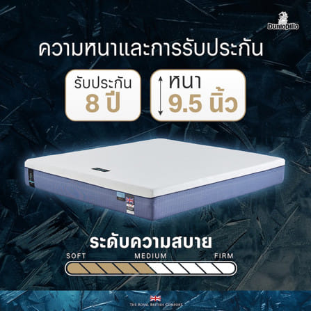 ที่นอนโฟม สุญญากาศ 3.5 ฟุต DUNLOPILLO MAJESTA FROST (พร้อมหมอนหนุน 1 ใบ)_12