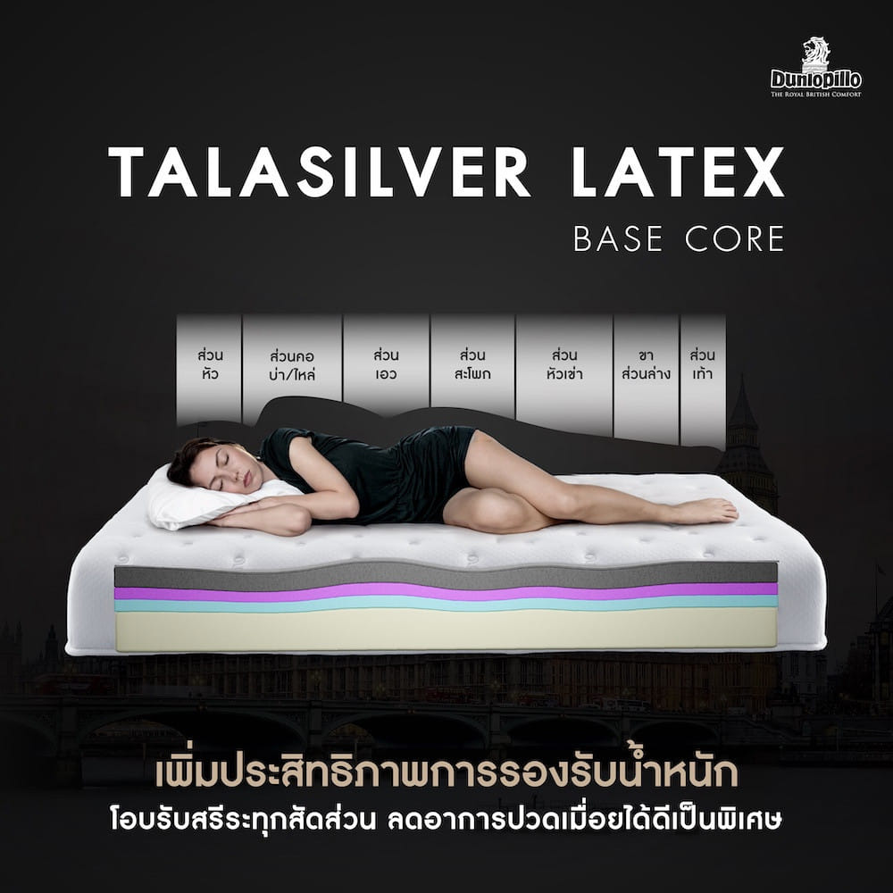 ที่นอนยางพารา 3.5 ฟุต DUNLOPILLO VIRGO