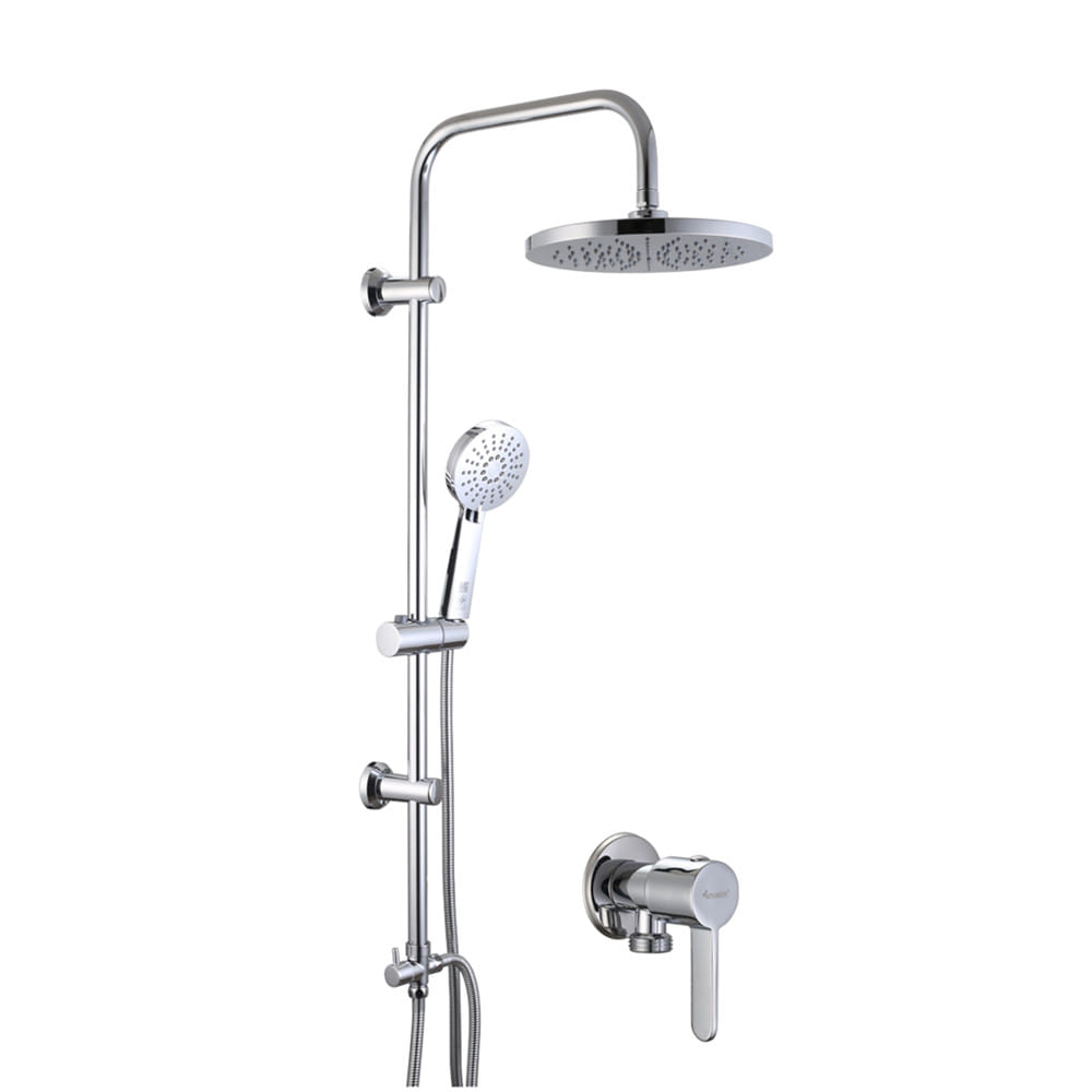 ฝักบัว RAIN SHOWER น้ำอุ่น NOVABATH IS-688-10H สีโครม