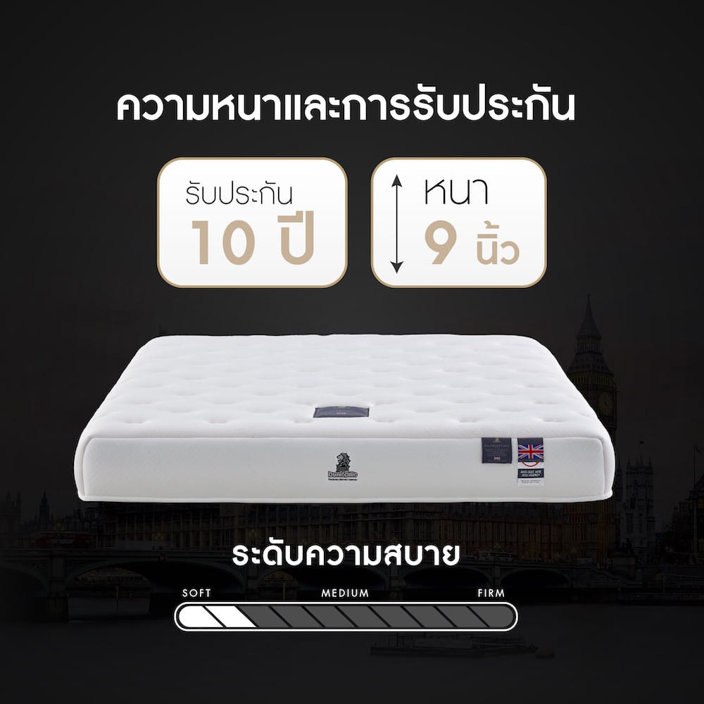ที่นอนยางพารา 6 ฟุต DUNLOPILLO VIRGO