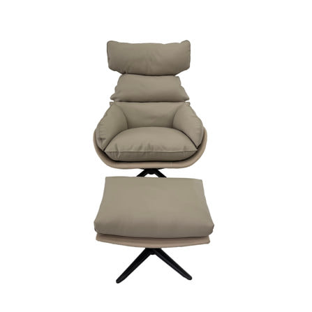 เก้าอี้พักผ่อน พร้อมที่วางเท้า ME LIVING MELLOW สีเบจ_1