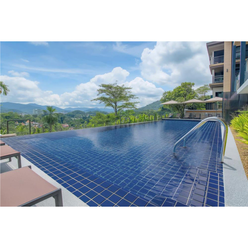 กระเบื้องผนังพอร์ซเลน 4x4 นิ้ว COTTO MT 4SR1 น้ำเงิน สลิม MATT (SW) PM 1 ตร.ม.