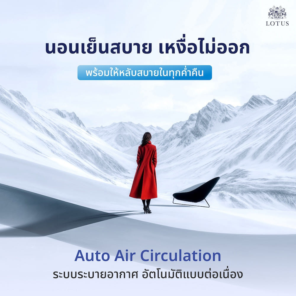 ที่นอนยางพารา 6 ฟุต LOTUS EVERLY