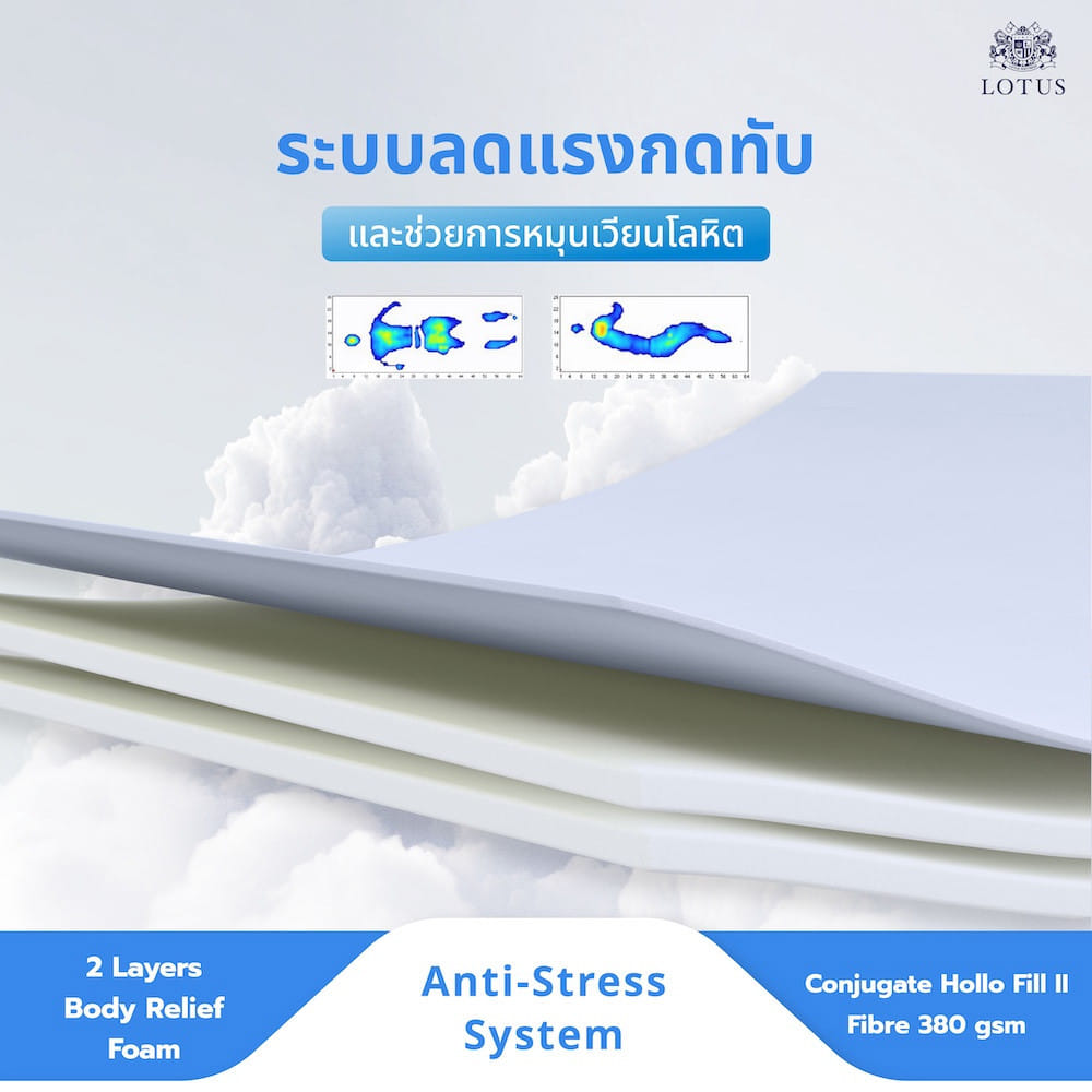 ที่นอนยางพารา 6 ฟุต LOTUS EVERLY