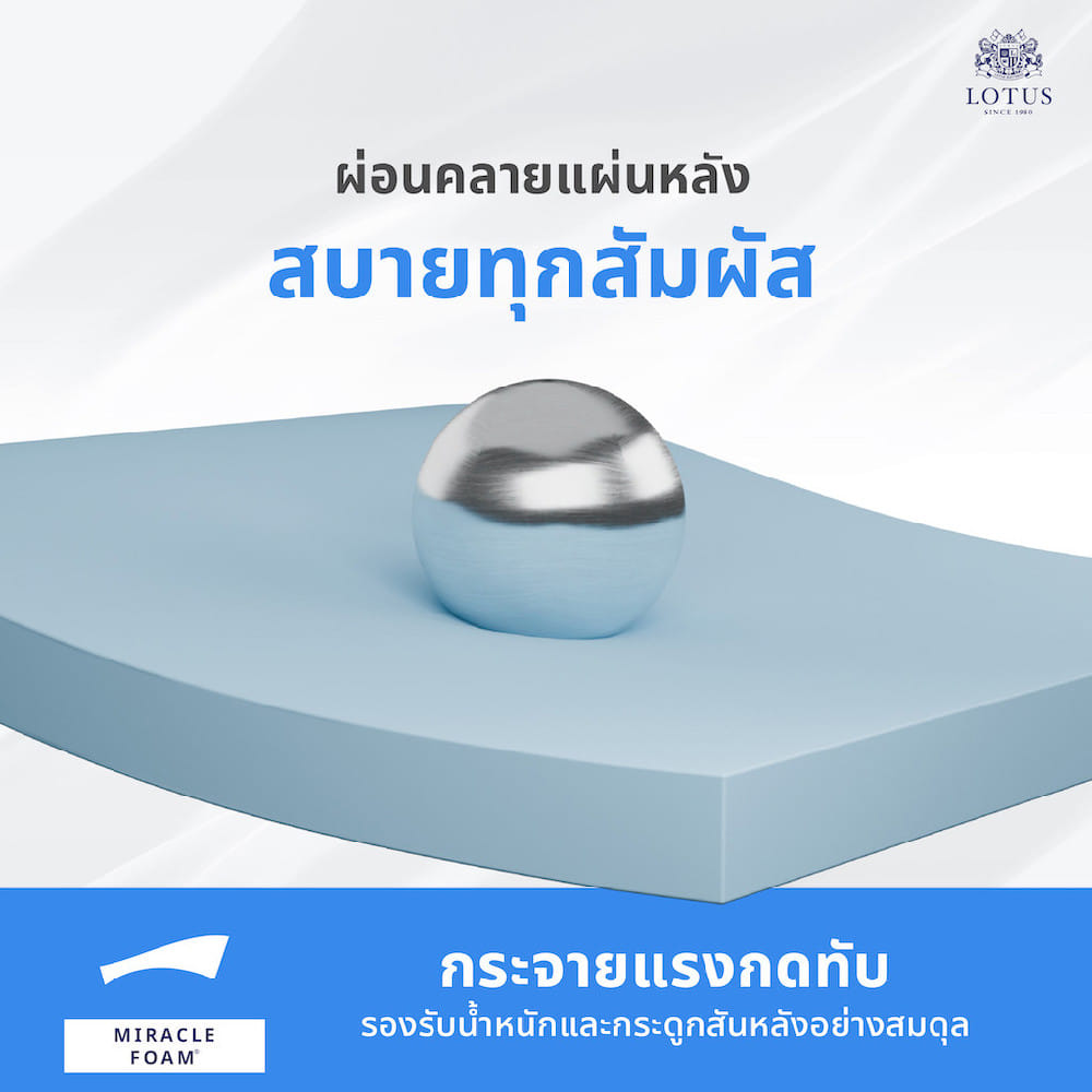ที่นอนสปริง 3.5 ฟุต LOTUS THE SPA 2000 (พร้อมหมอนหนุน 1 ใบ)