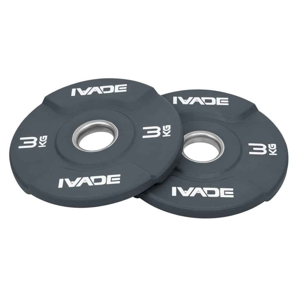แผ่นน้ำหนัก IVADE HRX  PRO URETHANE MD1066 3 กก. (แพ็ก 2 แผ่น)