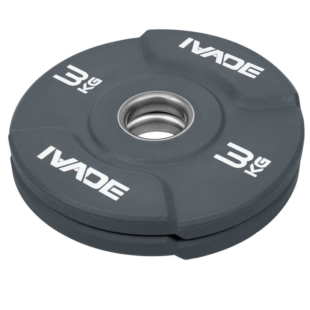 แผ่นน้ำหนัก IVADE HRX  PRO URETHANE MD1066 3 กก. (แพ็ก 2 แผ่น)