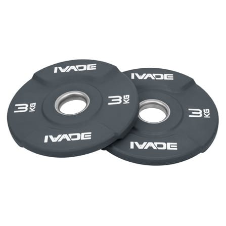 แผ่นน้ำหนัก IVADE HRX  PRO URETHANE MD1066 3 กก. (แพ็ก 2 แผ่น)_0
