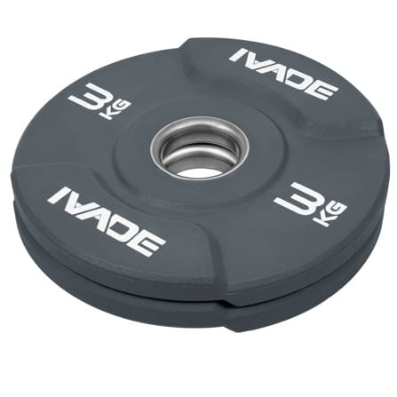 แผ่นน้ำหนัก IVADE HRX  PRO URETHANE MD1066 3 กก. (แพ็ก 2 แผ่น)_4