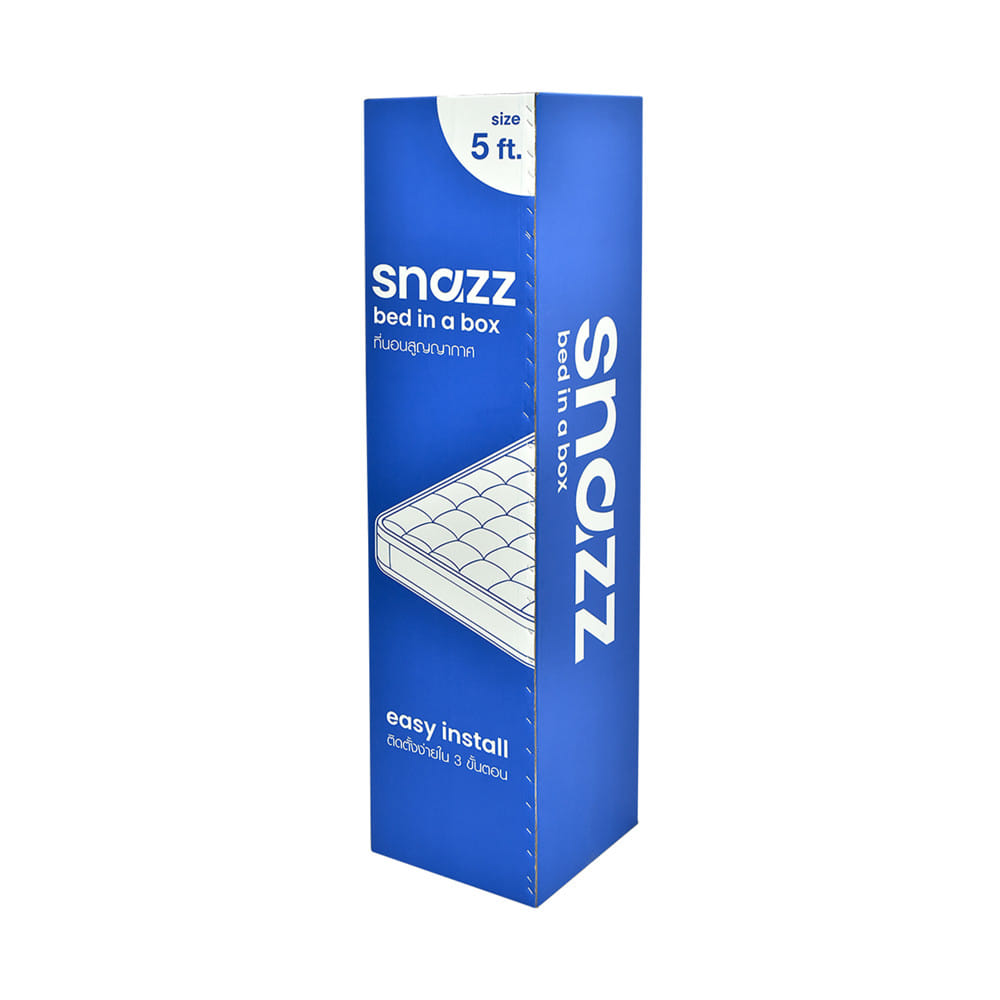 ที่นอนพ็อกเก็ตสปริง สุญญากาศ 5 ฟุต  SNAZZ SNOW