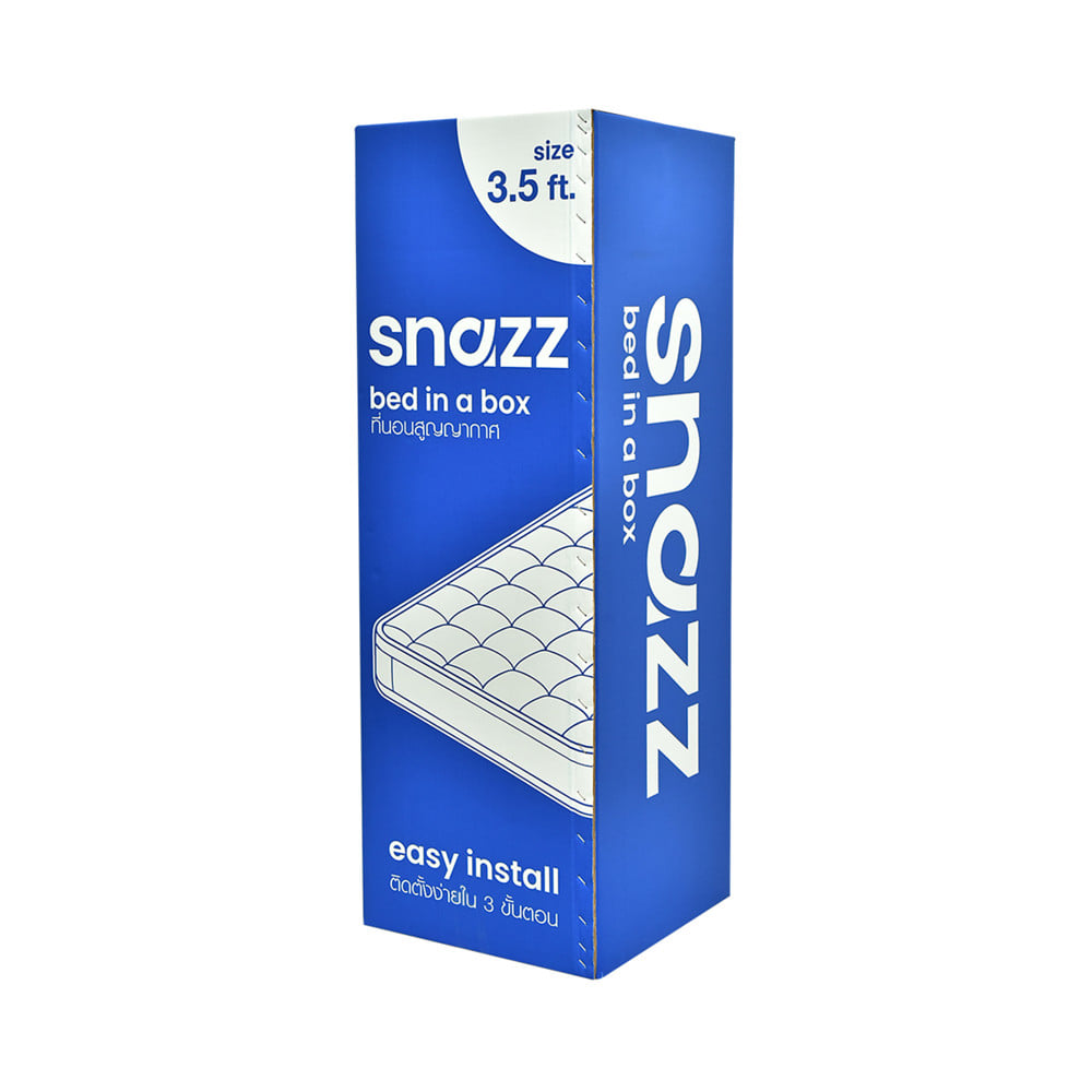 ที่นอนพ็อกเก็ตสปริง สุญญากาศ 3.5 ฟุต  SNAZZ SNOW