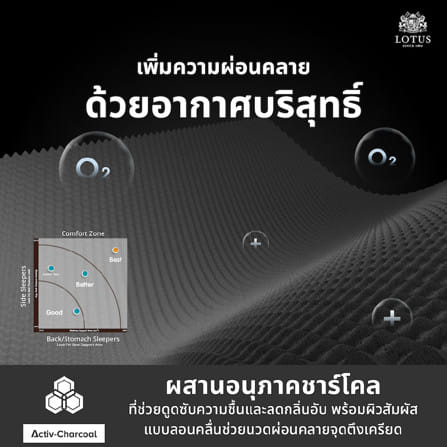 ที่นอนสปริง  6 ฟุต LOTUS THE SPA 1000 (พร้อมหมอนหนุน 2 ใบ)_11