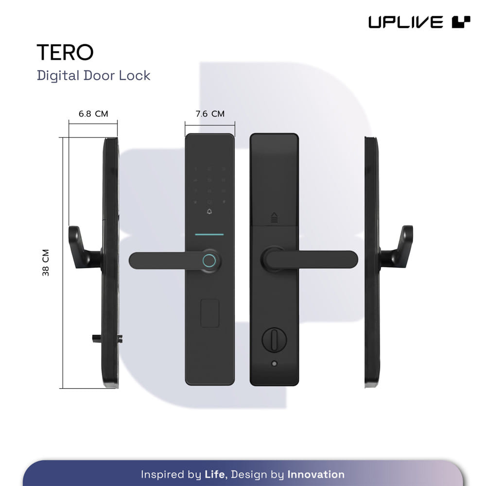 กลอนดิจิตอล UPLIVE TERO (Q3) สีดำ