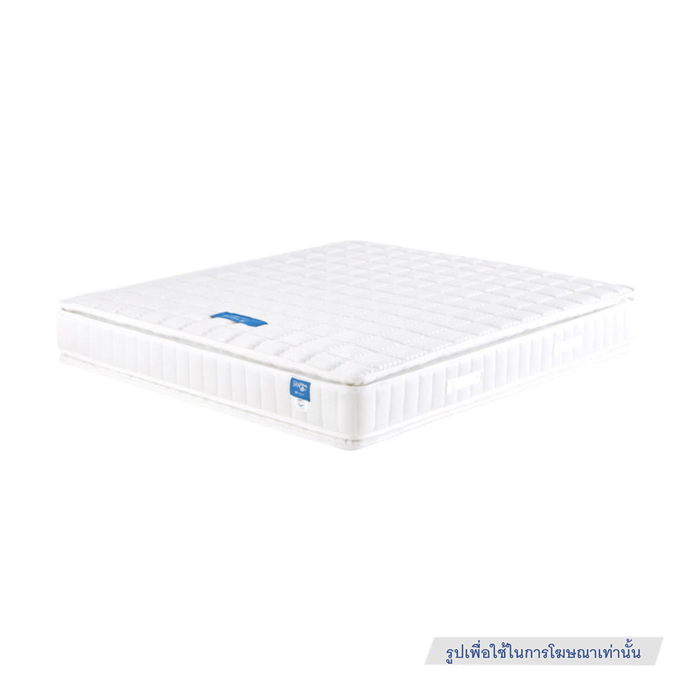 ที่นอนสปริง 3.5 ฟุต LOTUS PRECISE II สี WHITE (พร้อมหมอนหนุน 1 ใบ)