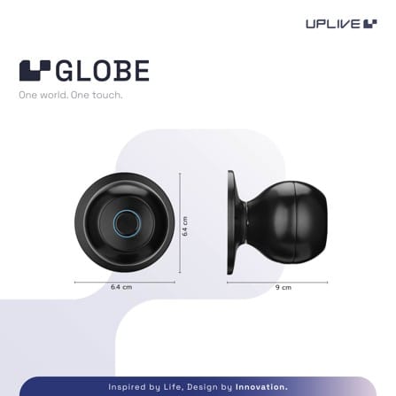 กลอนดิจิตอล UPLIVE GLOBE สีดำ_4