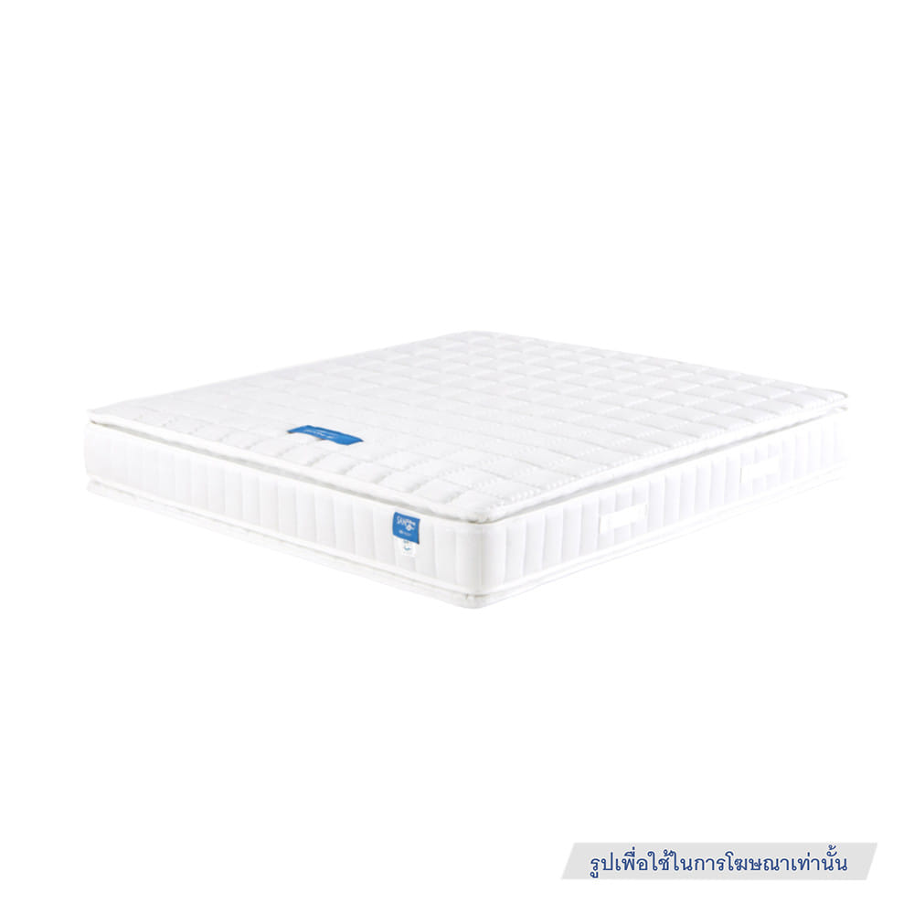 ที่นอนสปริง 3.5 ฟุต LOTUS PRECISE II PLUS สี WHITE (พร้อมหมอนหนุน 1 ใบ)