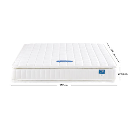 ที่นอนสปริง 5 ฟุต LOTUS PRECISE II PLUS สี WHITE (พร้อมหมอนหนุน 2 ใบ)_16