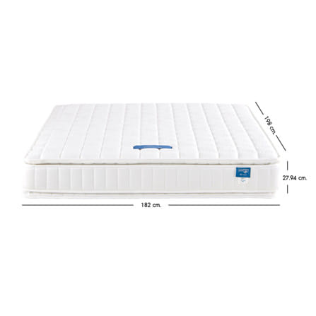 ที่นอนสปริง 6 ฟุต LOTUS PRECISE II สี WHITE (พร้อมหมอนหนุน 2 ใบ)_12