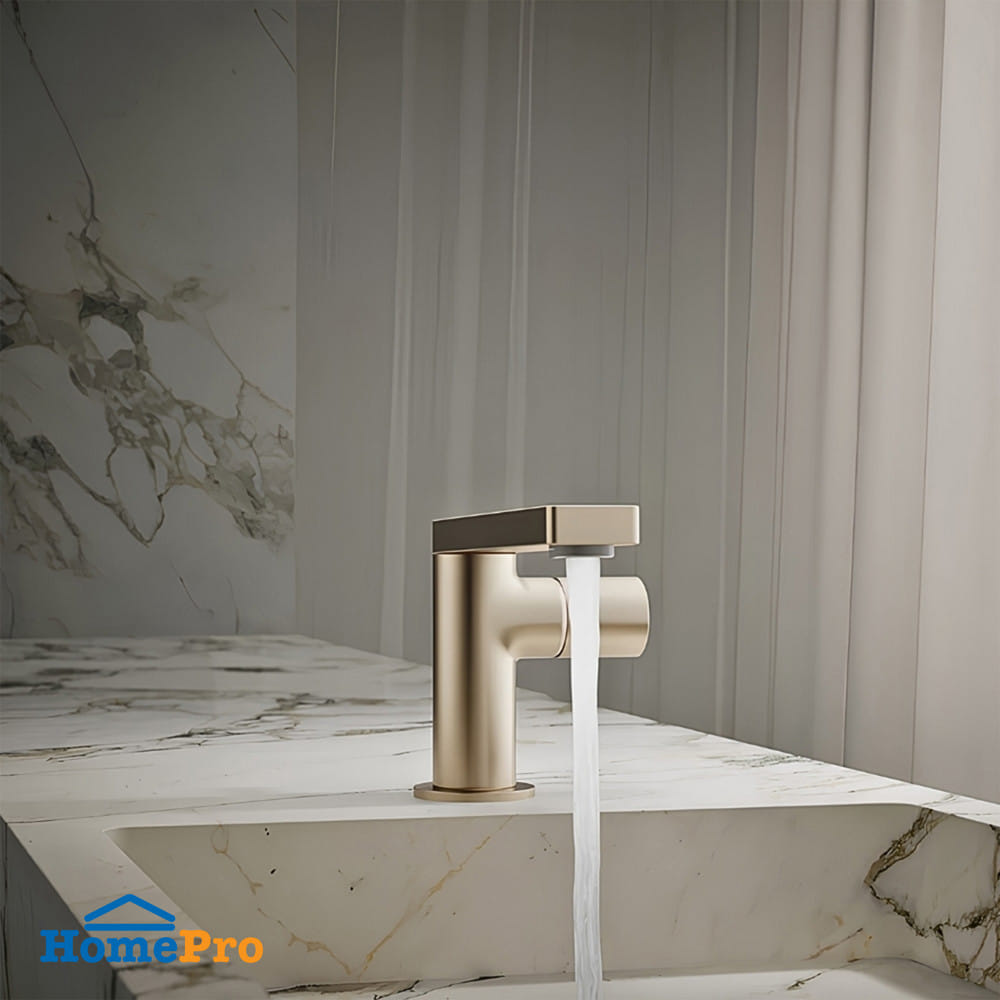 ก๊อกอ่างล้างหน้าผสมเคาน์เตอร์ KOHLER K-73050T-B7-BV สีทอง
