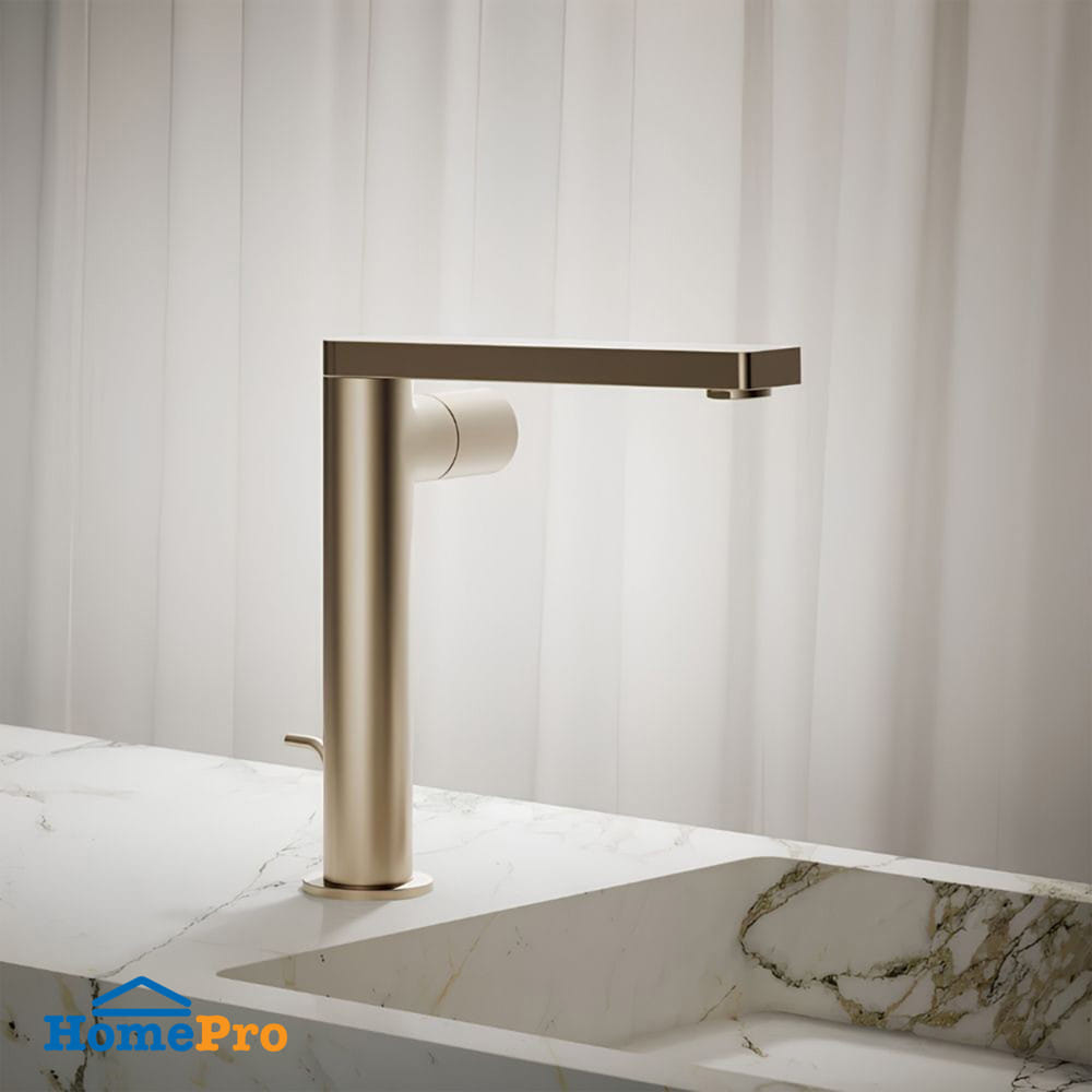 ก๊อกอ่างล้างหน้าผสมเคาน์เตอร์ KOHLER K-73159T-B7-BV สีทอง