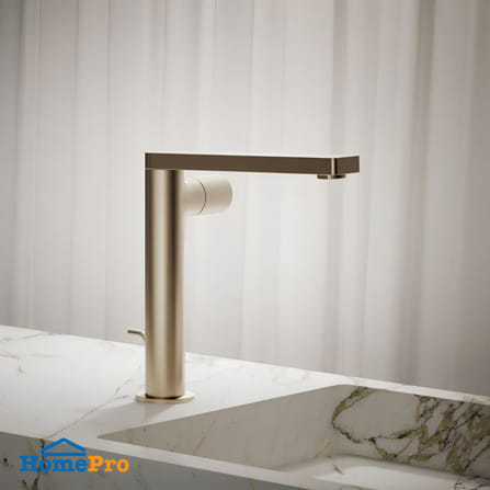 ก๊อกอ่างล้างหน้าผสมเคาน์เตอร์ KOHLER K-73159T-B7-BV สีทอง_3