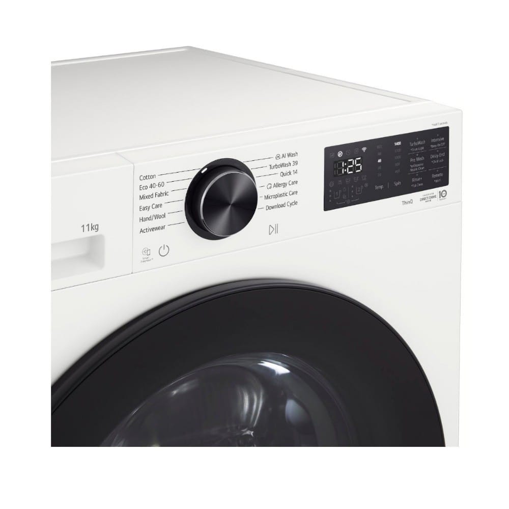 เครื่องซักผ้าฝาหน้า LG FX1411S5W 11 กก. 1400 RPM อินเวอร์เตอร์ สีขาว