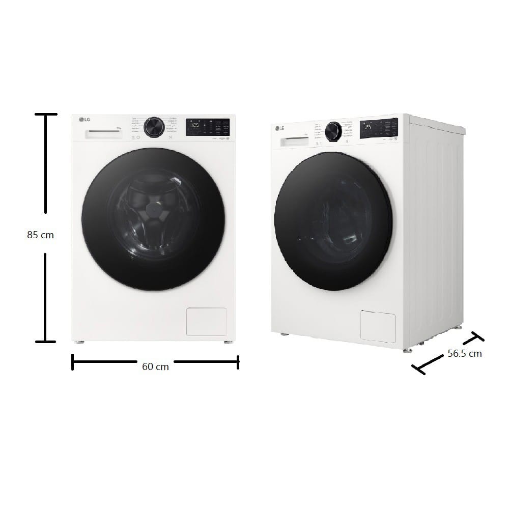 เครื่องซักผ้าฝาหน้า LG FX1411S5W 11 กก. 1400 RPM อินเวอร์เตอร์ สีขาว