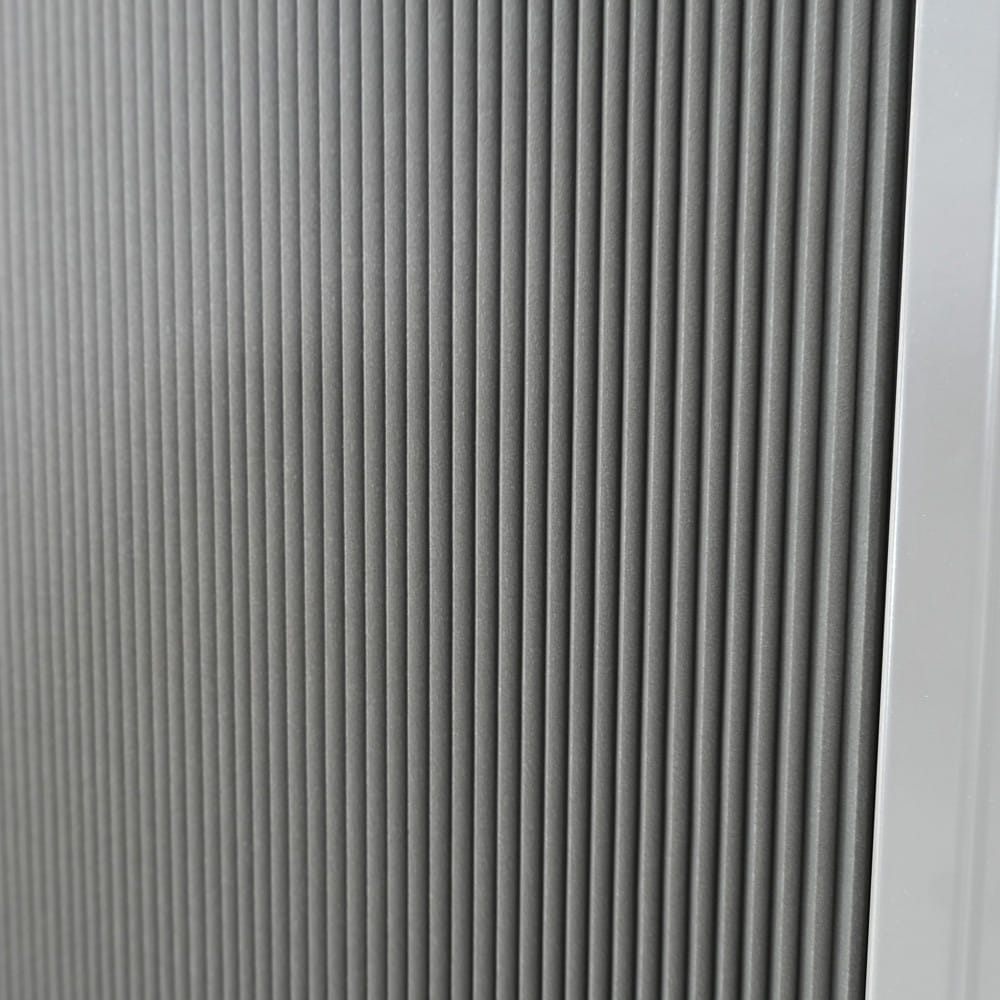 ชุดม่านจีบประตูอะลูมิเนียม พร้อมราง WINDOW ASIA 200x205 ซม. สีขาว