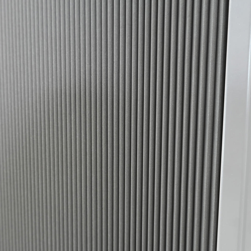 ชุดม่านจีบหน้าต่างอะลูมิเนียม พร้อมราง WINDOW ASIA 120x110 ซม. สีขาว