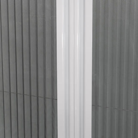 ชุดมุ้งจีบประตูอะลูมิเนียม พร้อมราง WINDOW ASIA  200x205 ซม. สีขาว_2