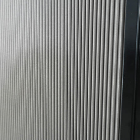 ชุดม่านจีบหน้าต่างอะลูมิเนียม พร้อมราง WINDOW ASIA 120x110 ซม. สีดำ_2