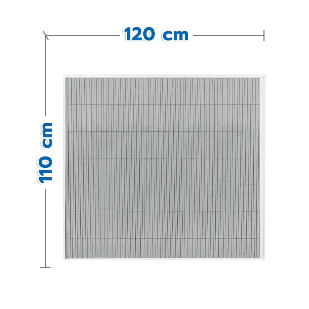 ชุดมุ้งจีบหน้าต่างอะลูมิเนียม พร้อมราง WINDOW ASIA  120x110 ซม. สีขาว