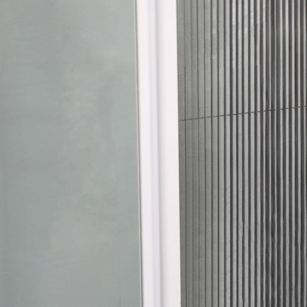 ชุดมุ้งจีบหน้าต่างอะลูมิเนียม พร้อมราง WINDOW ASIA  120x110 ซม. สีขาว